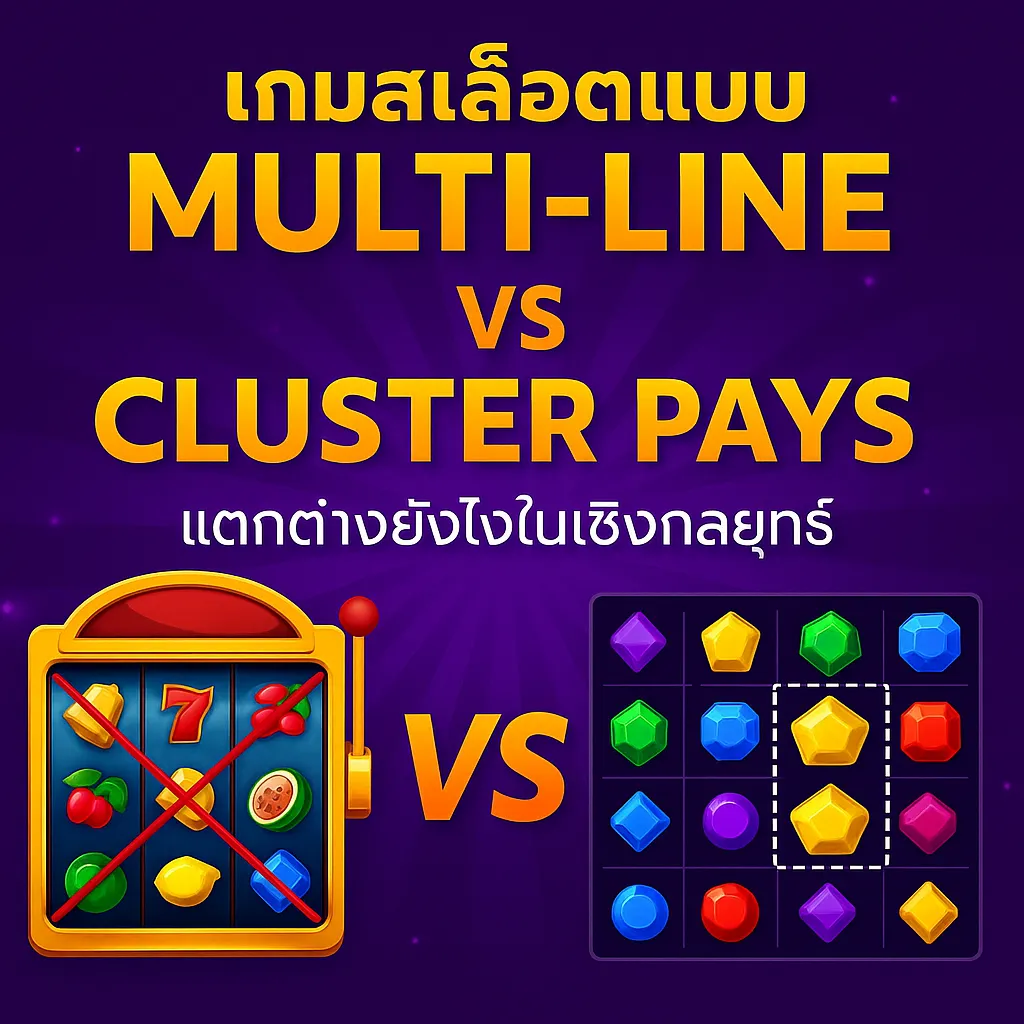 สล็อต Multi-Line กับ Cluster Pays